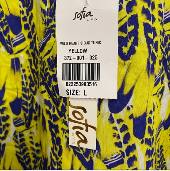 Nwt Sophia by Vix Wild Heart Sioux Tunic Size Lg - Picture 3 of 7